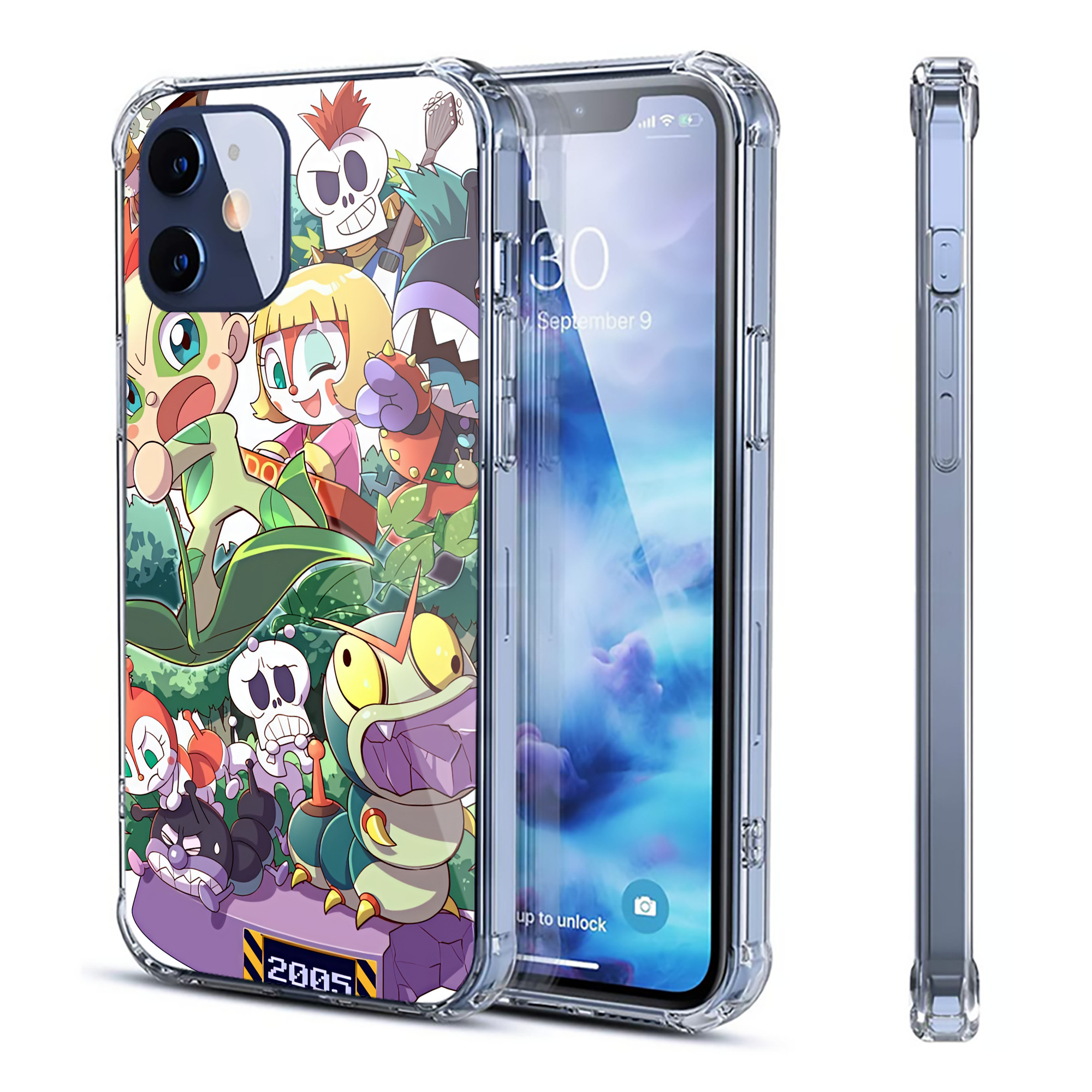 （画像用） アンパンマン Anpanman 【iPhone 12シリーズ対応】透明スマホケース（クリアソフトケース）